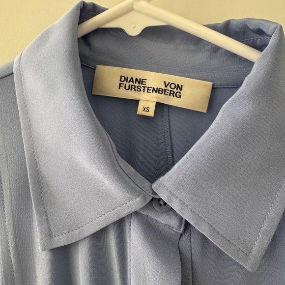 DVF Demi Silk Collared Midi Dress - Picture 3 of 4